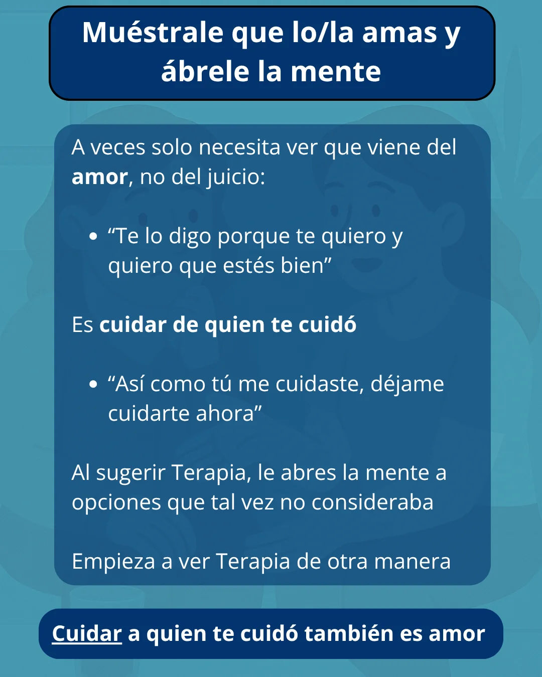 Con tu mamá o papá