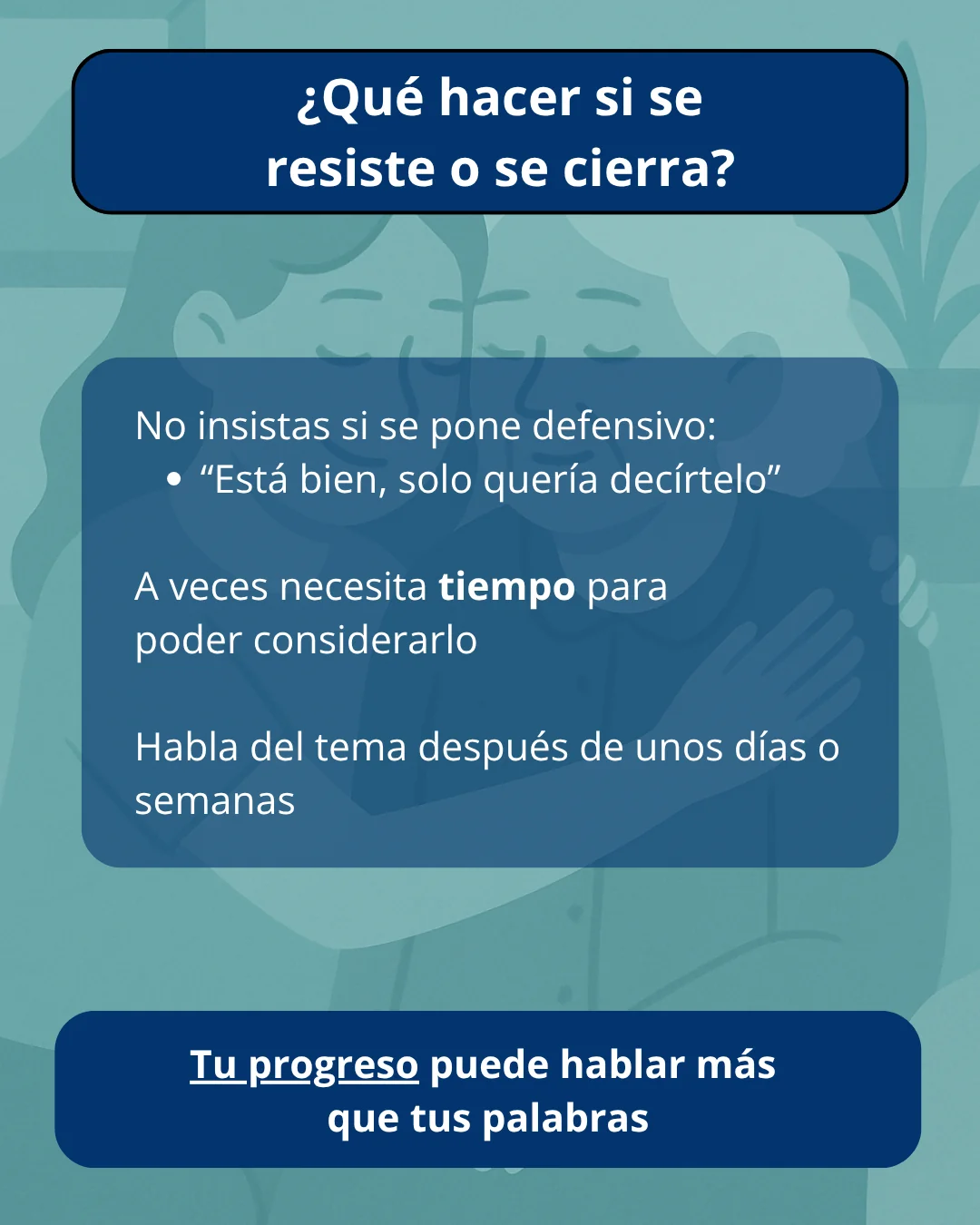 Con tu mamá o papá