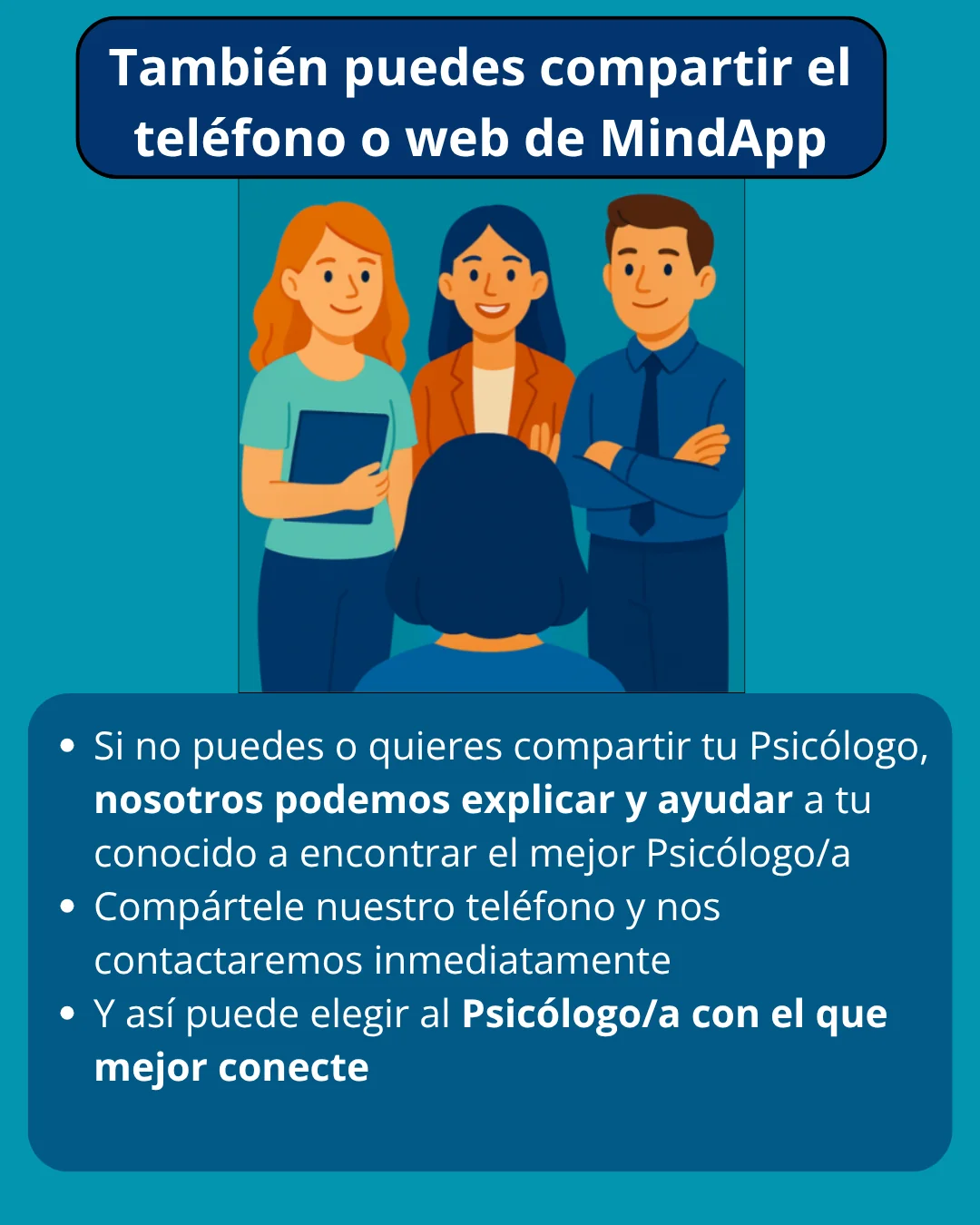 ¿Puedo compartir a mi psicólogo?