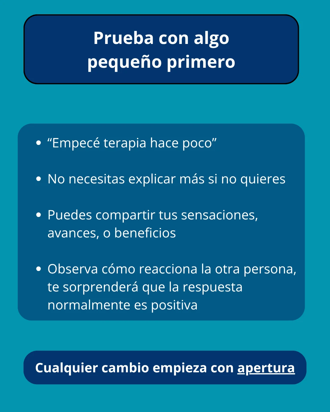 Me da vergüenza hablar de algo tan personal