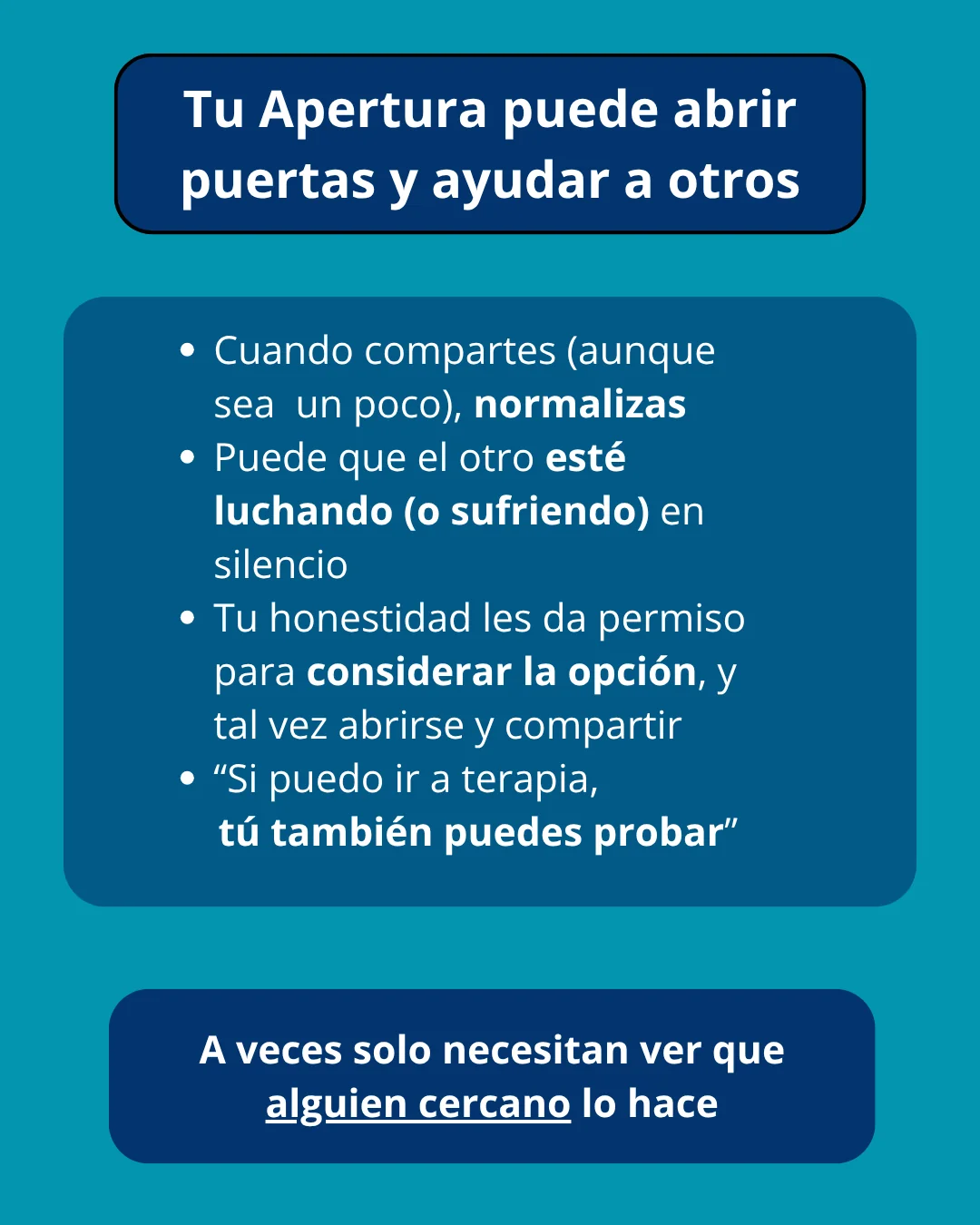 Me da vergüenza hablar de algo tan personal