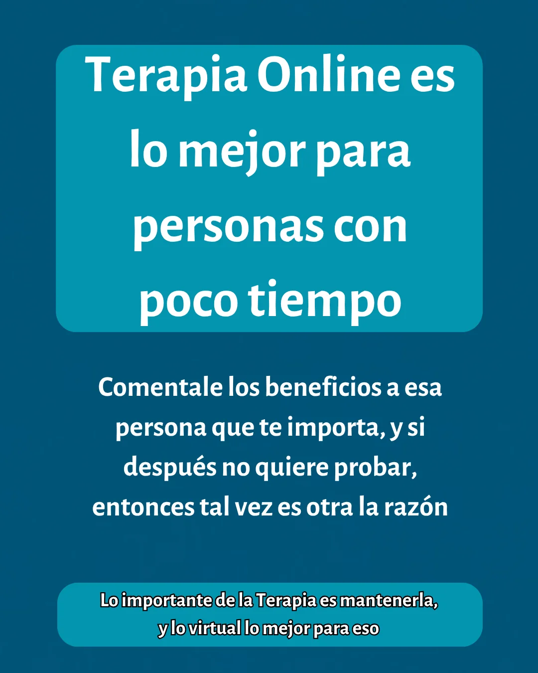 ¿Y si no tiene tiempo?