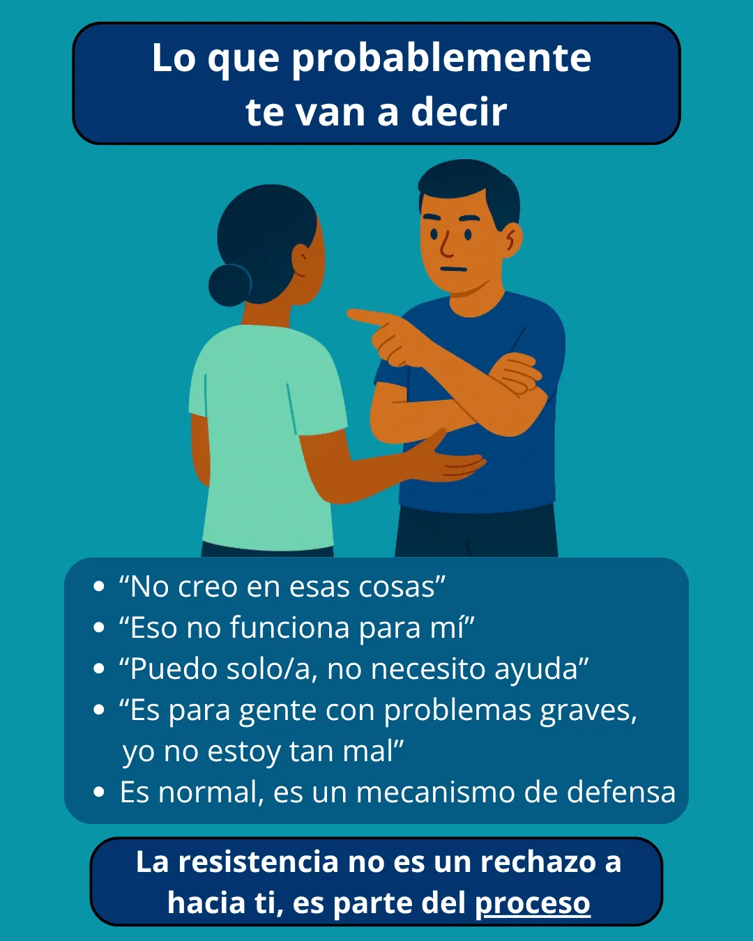 ¿Y si piensa que no es para él/ella?